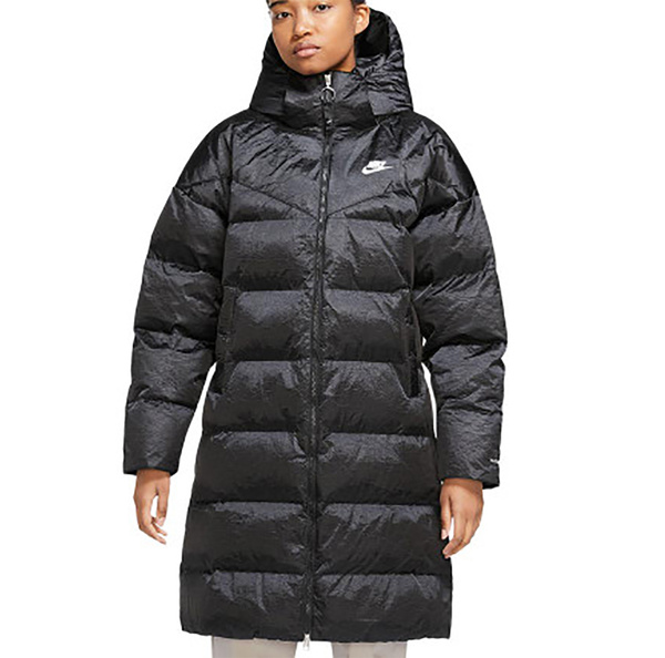 Nike Kurtka Damska Parka - Czarna - Wodoodporna - Sportswear Therma Fit Primaloft - DV5217-010 - Plus Size - Rozmiar 2X