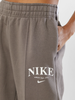 Brązowe Spodnie Nike DQ5384-289 S Damskie Fleece Loose