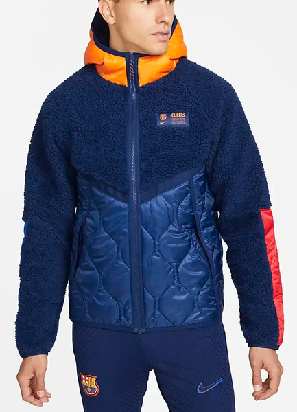 Niebieska Kurtka Nike DJ5820-492 XS Męska Barcelona Winter