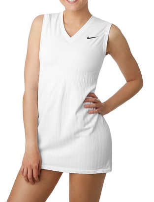 Biała Sukienka Tenisowa Nike Court Maria Slim Fit S AT5104-100