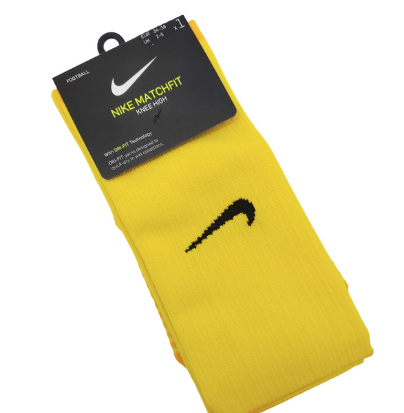 Żółte Getry Piłkarskie Nike CV1956-719 MatchFit S 34-38 