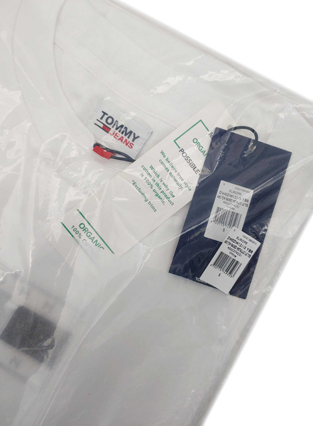 Bluza Tommy Hilfiger Damska bez Kaptura - Biała - Rozmiar S - Nierozpinana - DW0DW12115YBR