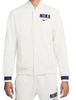 Nike Bluza Męska - Rozpinana - Biała - Rozmiar L - Sportswear Varsity Retro Fleece Sweatshirt - FJ0556-030