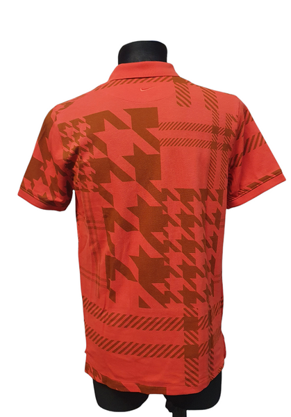 Koszulka Męska Nike Plaid Mash Polo DA2841-631 M Czerwona