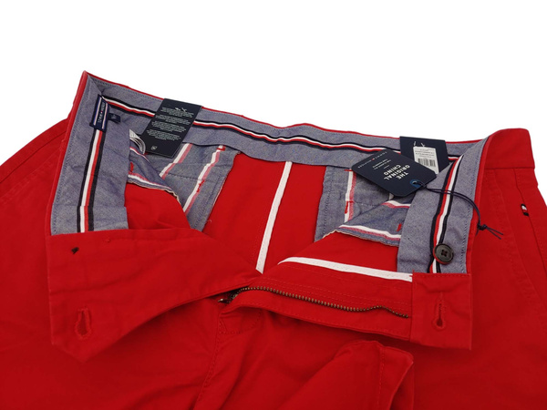 Czerwone Spodnie Tommy Hilfiger Bleecker W30/L34 Męskie