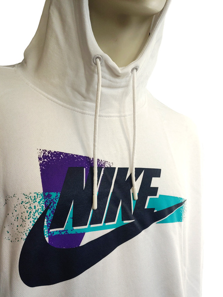 Biała Bluza Damska Nike CQ7312100 XXL z Kieszeniami