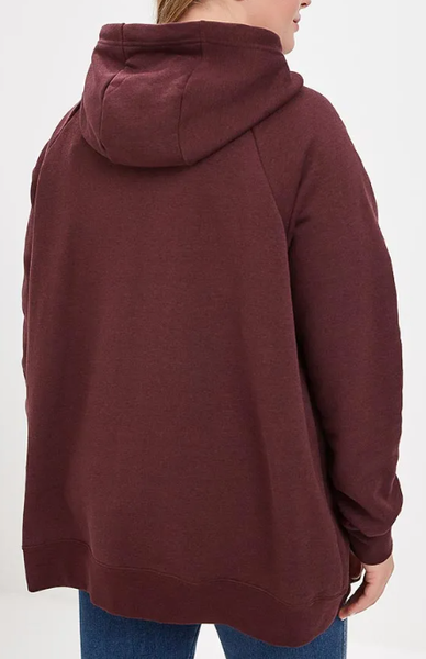 Bordowa Bluza Nike AQ9425-652 3X Damska Full Zip