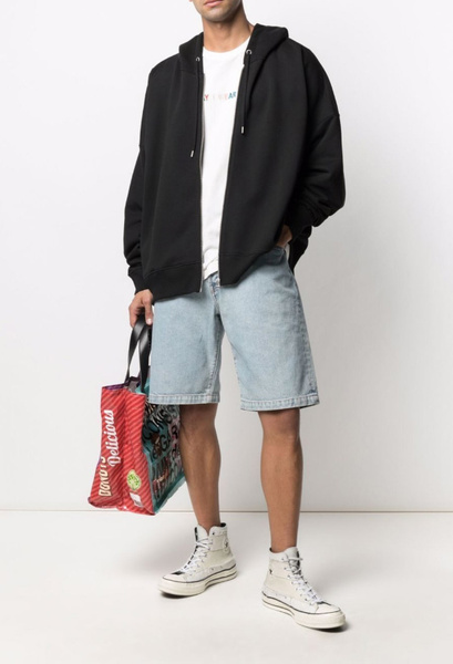 Calvin Klein Bluza Z Kapturem - Rozpinana - Czarna - Rozmiar XS - Hoodie Unisex - K10K108251BEH