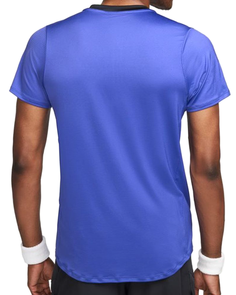 Nike Koszulka Tenisowa Niebieski - Męska - Rozmiar M - Court Advantage - DD8321-430