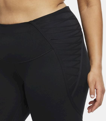 Nike Legginsy Damskie - Czarne - One Luxe - DC5385-010 - Plus Size - Rozmiar 3X 58-60