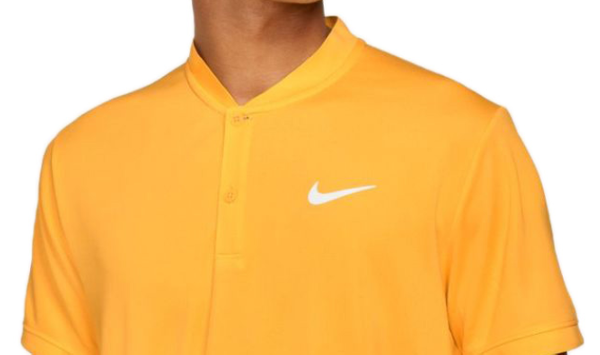 Żółta Koszulka Polo Męska Nike CW6288739 S Court Dri-FIT
