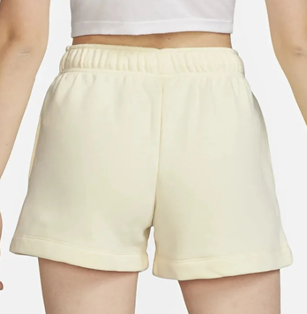 Nike Spodenki Damskie - Żółte - Rozmiar M - Sportswear Club Fleece Loose Fit - DQ3350-113