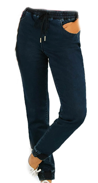 Next Spodnie Damskie - Joggersy - Elastyczne - Granatowe - Rozmiar 42