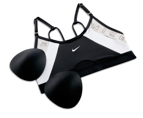 Nike Biustonosz Sportowy - Czarny - Rozmiar M - Indy Logo Dri-FIT - DQ5128-010