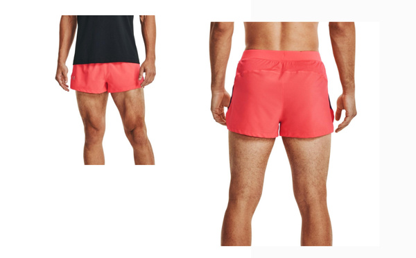 Pomarańczowe Męskie Spodenki Under Armour Fitted HeatGear 1361491690 L