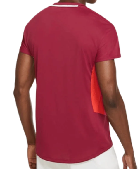 Czerwona Męska Koszulka Nike Court Dri-FIT Slam DD8307-690 XS