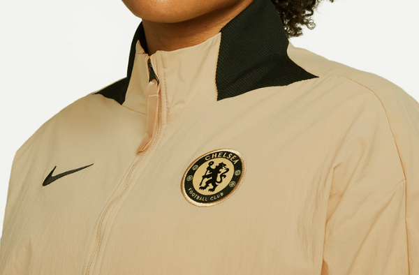 Nike Kurtka Damska - Chelsea F.C. - Beżowa - Rozmiar S - Dri-Fit - DN3162-252