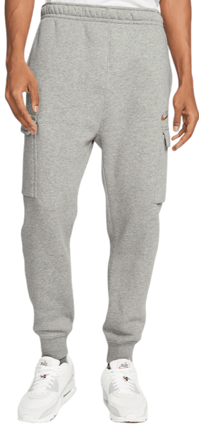 Szare Joggery Męskie Nike Club Fleece Cargo DR9280-063 XS