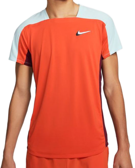 T-shirt Tenisowy Nike Court Dri-FIT ADV M Pomarańczowo-Szary DN1820-891