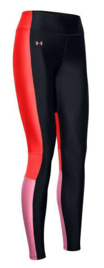 Czarno-Czerwone Damskie Legginsy Under Armour HeatGear 1351725002 S/M