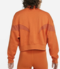 Nike Damska Bluza DD5433816 XS Pomarańczowa Mock Fleece Bez Kaptura