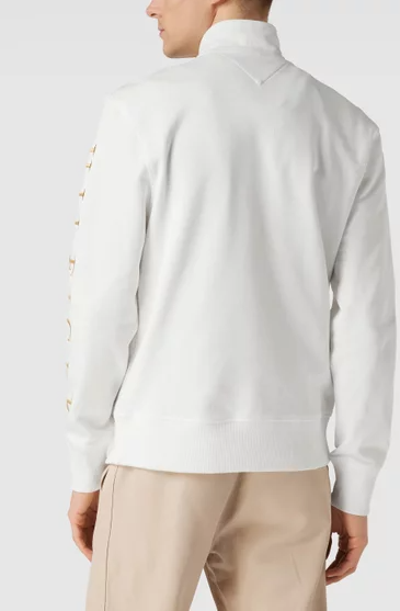 Bluza Tommy Hilfiger Męska MW0MW24344 Icon Bawełna Zamek 1/4 r. S