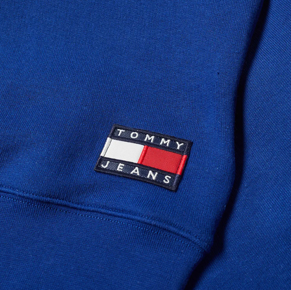 Tommy Hilfiger Bluza Męska - Nierozpinana - Niebieska - Logo Coca Cola - Rozmiar M - Oversize