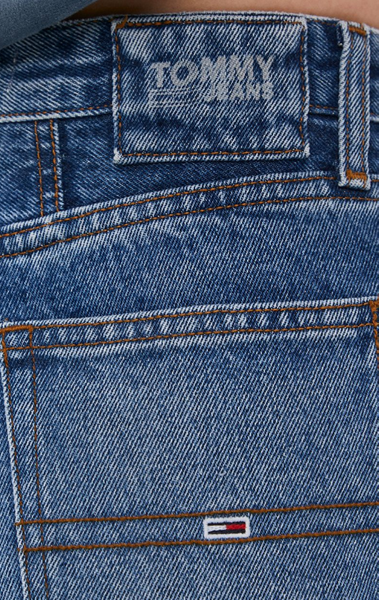 Tommy Jeans Spodnie Damskie - Mom Jean - Niebieskie - Rozmiar 34/34 - DW0DW09599