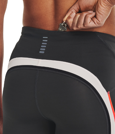 Czarne Damskie Legginsy UA Fly Fast 7/8 SM 1361386-010