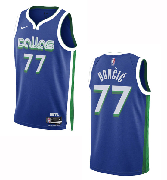Niebieska Koszulka NBA Dallas Dončić City Edition S - DO9590497