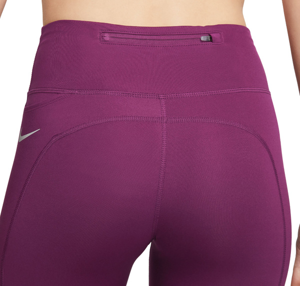 Nike Legginsy Damskie - Do Biegania - Fioletowe - Rozmiar M - Epic Fast Dri-FIT - Obcisłe - Średni Stan - CZ9240-503