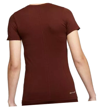 Nike Koszulka Damska - Brązowa - Rozmiar S - Aura Slim Dri-Fit ADV - DD0588-273