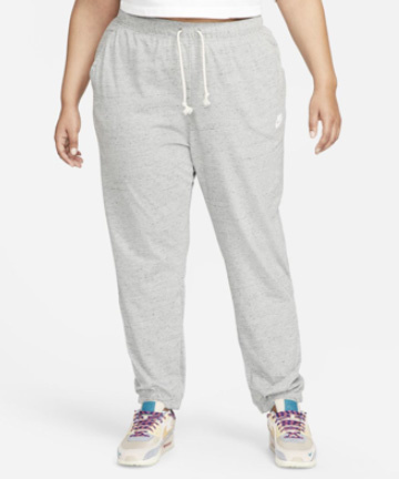 Damskie Spodnie Nike DN5021-063 Szare 1X Plus Size