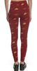Czerwone Legginsy Nike CJ4061-677 L Damskie Złote Logo