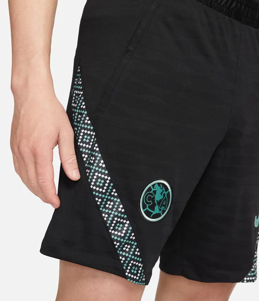 Nike Męskie Spodenki Piłkarskie Czarne - Club America Dri-FIT Slim Fit - DH7718-010 - Rozmiar XS