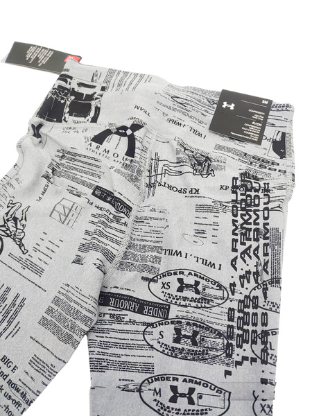 Szare Damskie Legginsy UA HeatGear 7/8 SM 1362610-035