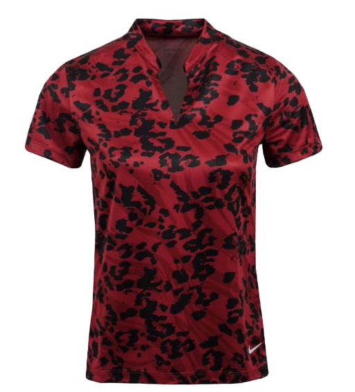 Czerwona Koszulka Damska Nike Victory Print Golf DA3254690 r. M