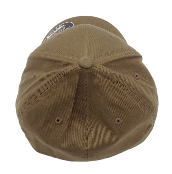 Brązowa Czapka Yupoong Flexfit L/XL z Daszkiem