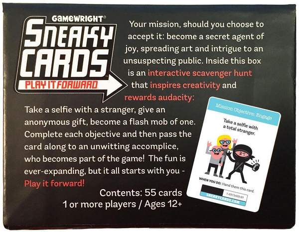 GRA  KARCIANA SNEAKY CARDS PLAY IT FORWARDS GAMEWRIGHT