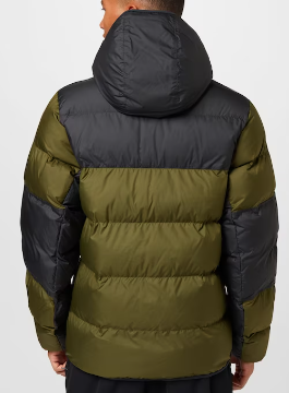 Męska zielona kurtka Nike Logo z kapturem DX2040-011 XS