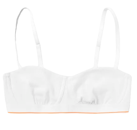 Biustonosz Calvin Klein - Biały - Rozmiar S - Unlined Balconette - 0040173WBE 100