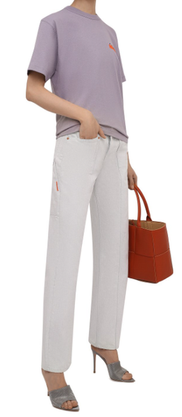 Koszulka Calvin Klein Fioletowa Bawełna Logo K20K203717 XL