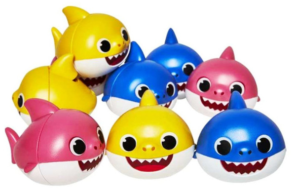 BABY  SHARK FIGURKA  DWUCZĘŚCIOWA 7cm. RÓŻ