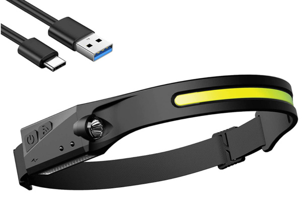 Czołówka Amstory LED 600 Lumenów z Czujnikiem Ruchu