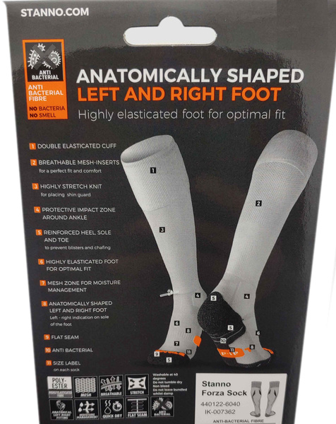 Białe z Niebieskim Getry Piłkarskie Stanno Forza 45-48