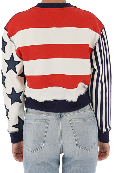 Bluza Damska Tommy Jeans American - Rozmiar L - Oversize - Nierozpinana - Bez Kaptura