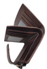 Ciemnobrązowy Portfel Męski Sendefn Skóra RFID