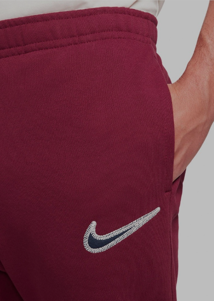 Bordowe Spodnie Dresowe Nike Sportswear Swoosh Fleece DV0655677 S