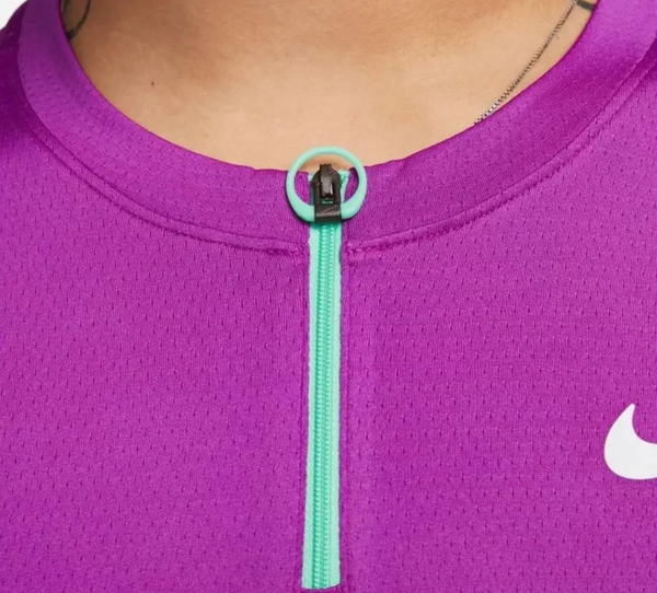 Męska koszulka polo Nike Court Advantage Dri-FIT Fioletowa M DD8321-551