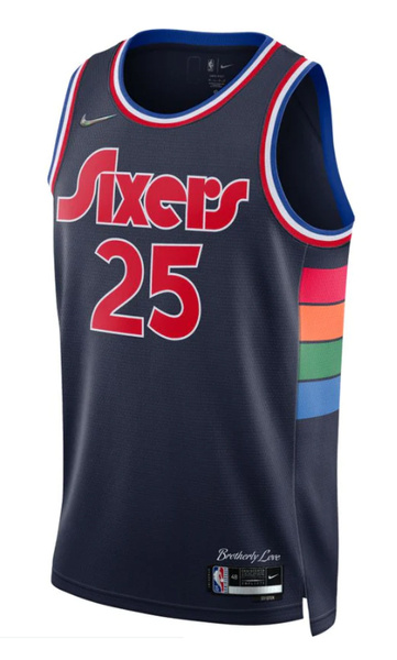 Granatowa Koszulka NBA Sixers Simmons City Edition S - DB4041419